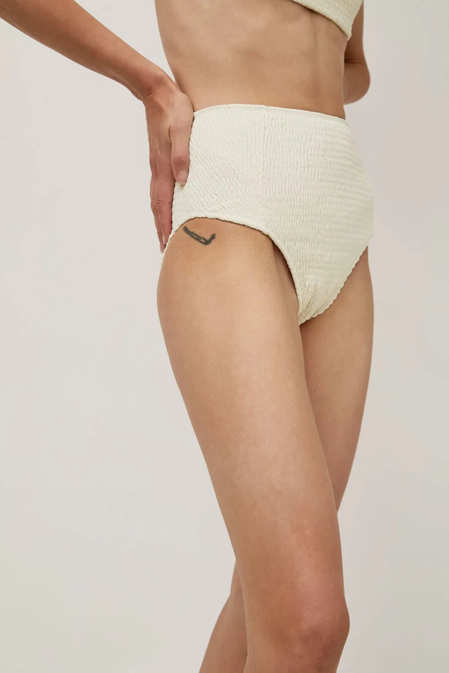 Hakea Santiago Bottom in Cream Shirred sold by No. 6 product image thumbnail 4
