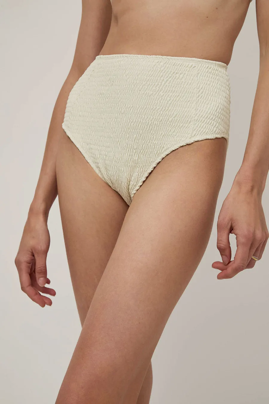 Hakea Santiago Bottom in Cream Shirred sold by No. 6 product image thumbnail 3