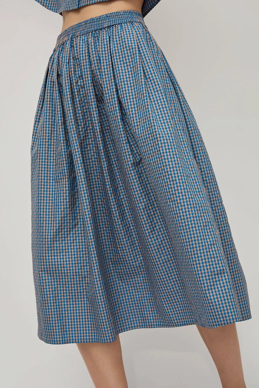 No.6 Mel Skirt in Blue Gingham sold by No. 6 product image thumbnail 2