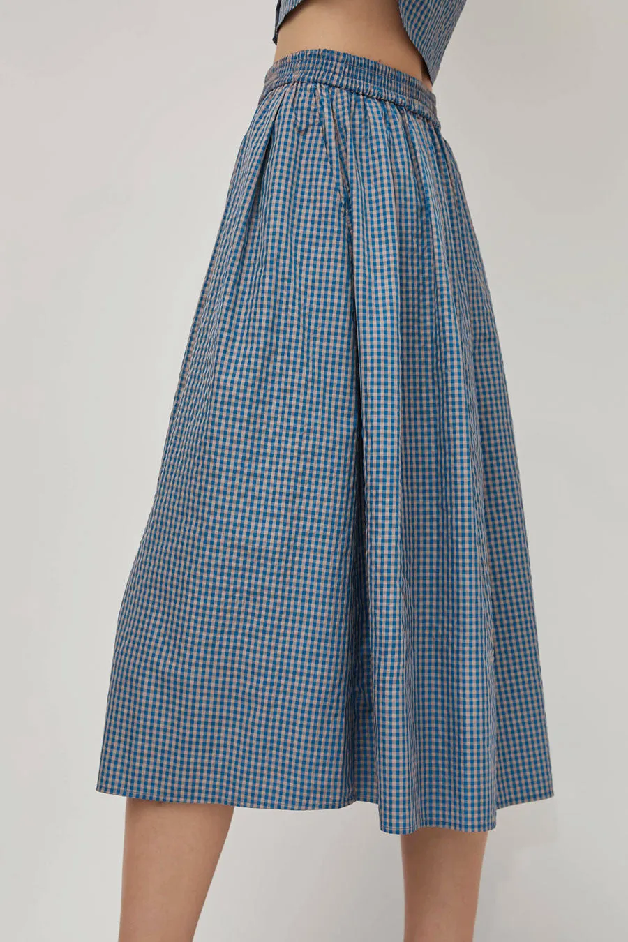 No.6 Mel Skirt in Blue Gingham sold by No. 6 product image thumbnail 4