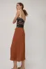 No.6 Inez Skirt in Rust sold by No. 6