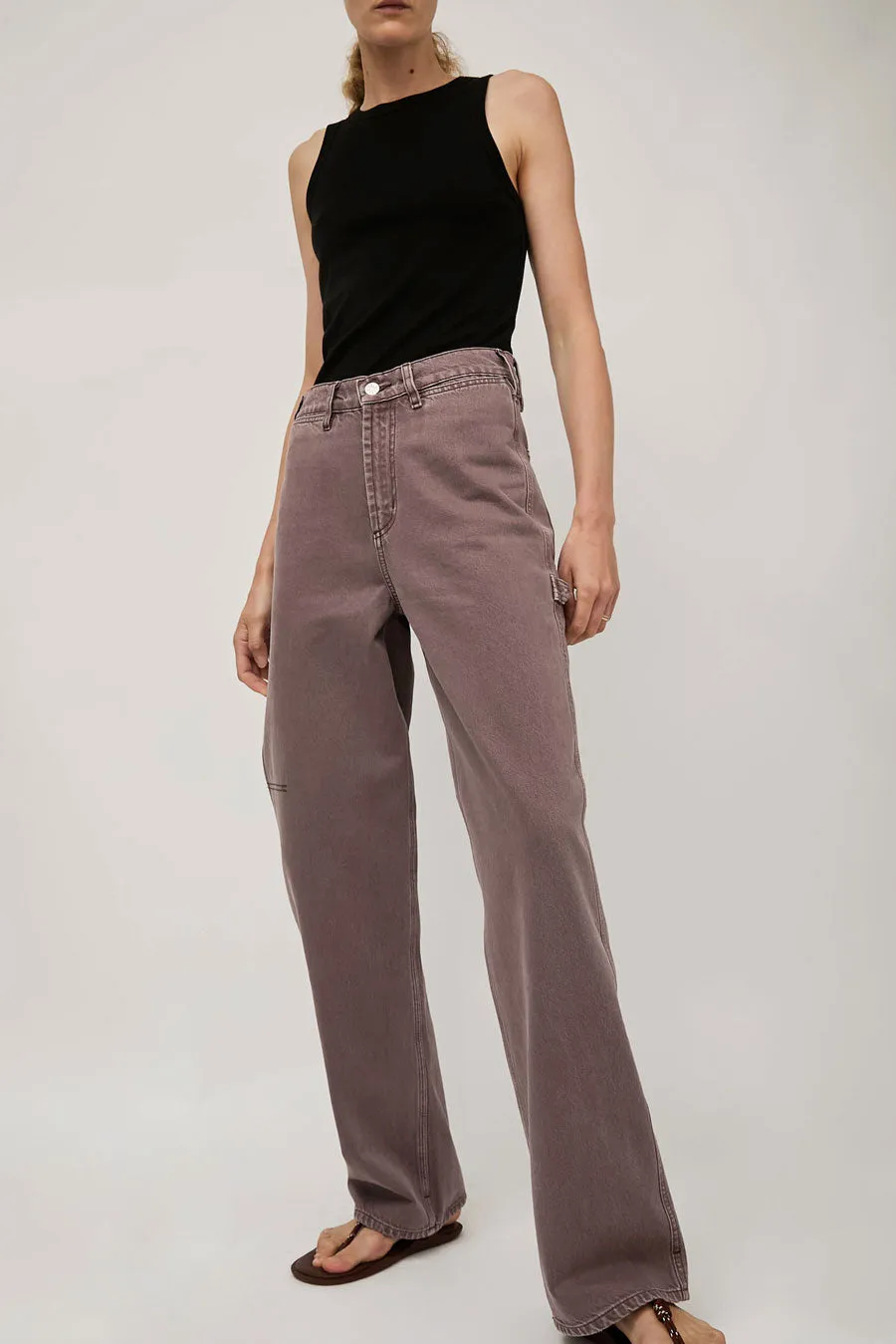 Dala Starch Jean in Sparrow sold by No. 6