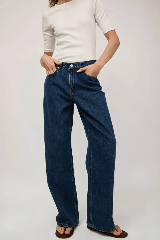 Dala Sling Jean in Flat Blue sold by No. 6