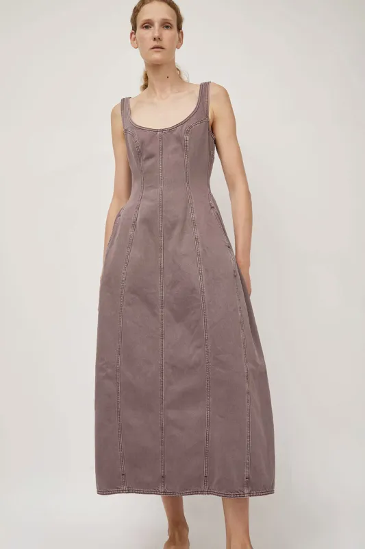 Dala Cocoon Bustier Dress in Sparrow sold by No. 6