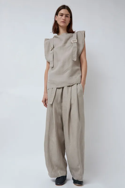Baserange Frame Pants in Concrete sold by No. 6