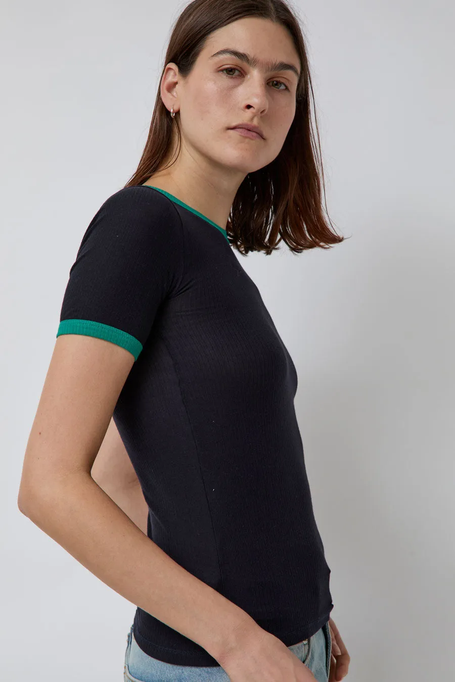 Baserange Drive Tee Shirt in Murano Navy sold by No. 6 product image thumbnail 2