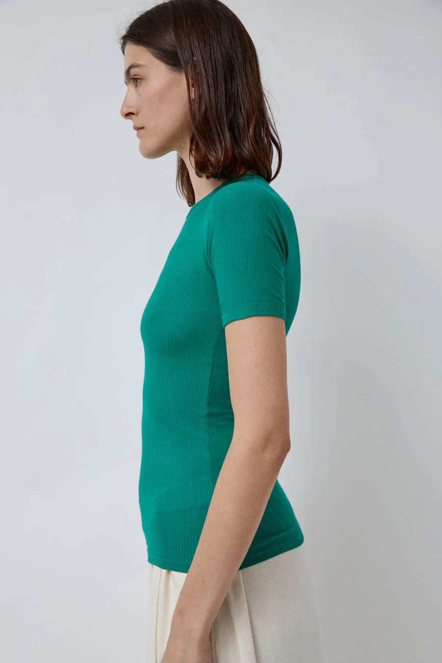 Baserange Heart Tee Shirt in Mira Green sold by No. 6 product image thumbnail 5