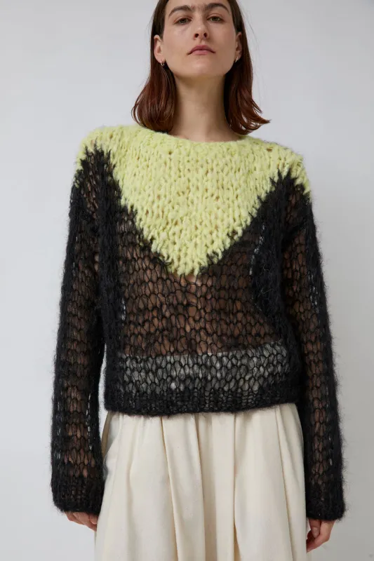 Guðrun & Guðrun Aurora Sweater in Yellow and Black sold by No. 6