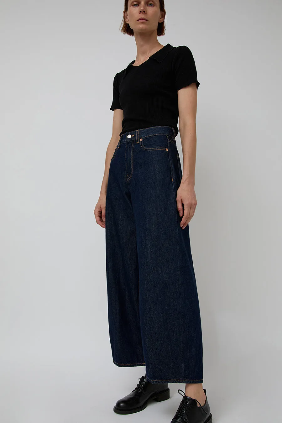 6397 Cropped Roomy Jean in Rinsed Raw sold by No. 6