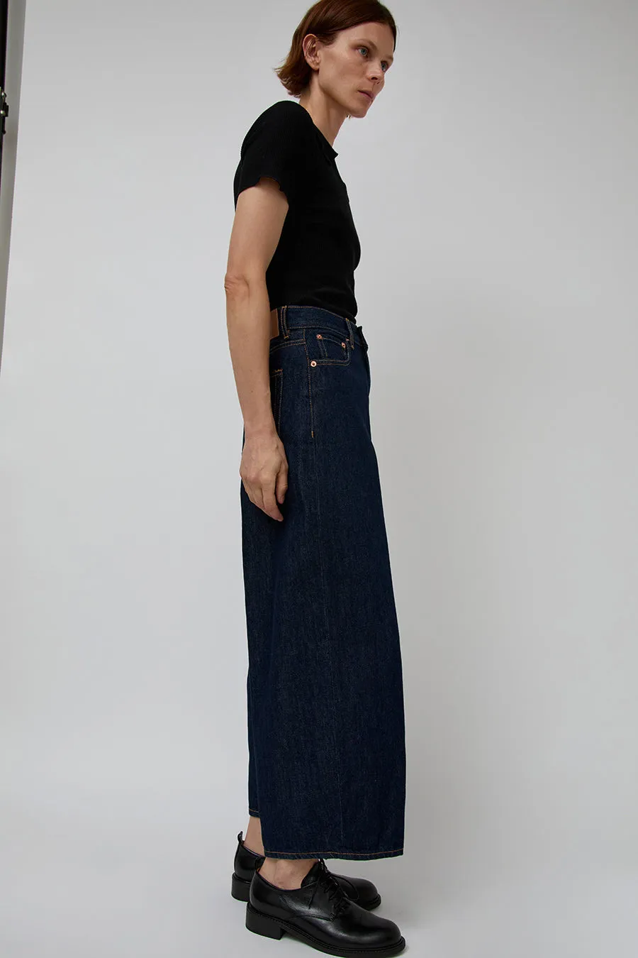 6397 Cropped Roomy Jean in Rinsed Raw sold by No. 6 product image thumbnail 3
