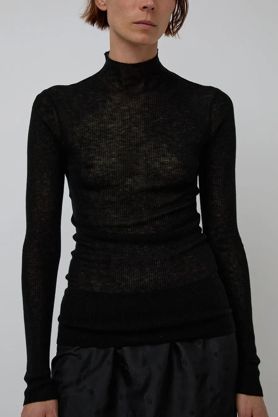 6397 Rib Mock Neck in Black sold by No. 6 product image thumbnail 3