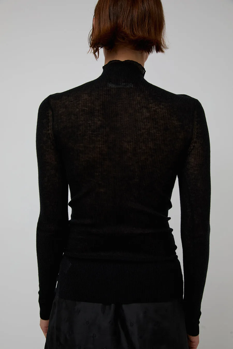 6397 Rib Mock Neck in Black sold by No. 6 product image thumbnail 4
