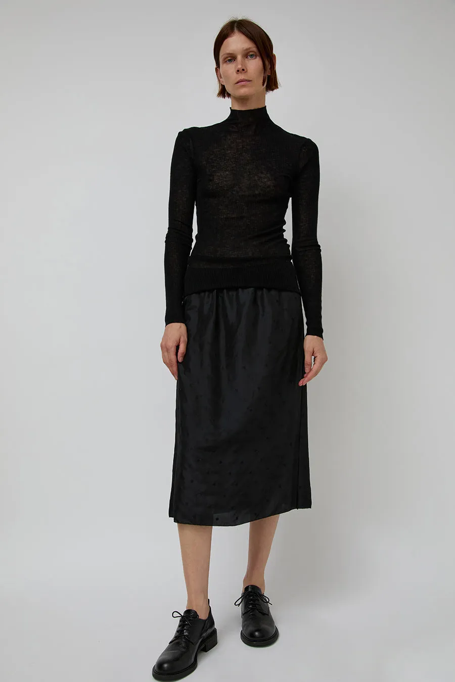 6397 Rib Mock Neck in Black sold by No. 6 product image thumbnail 5