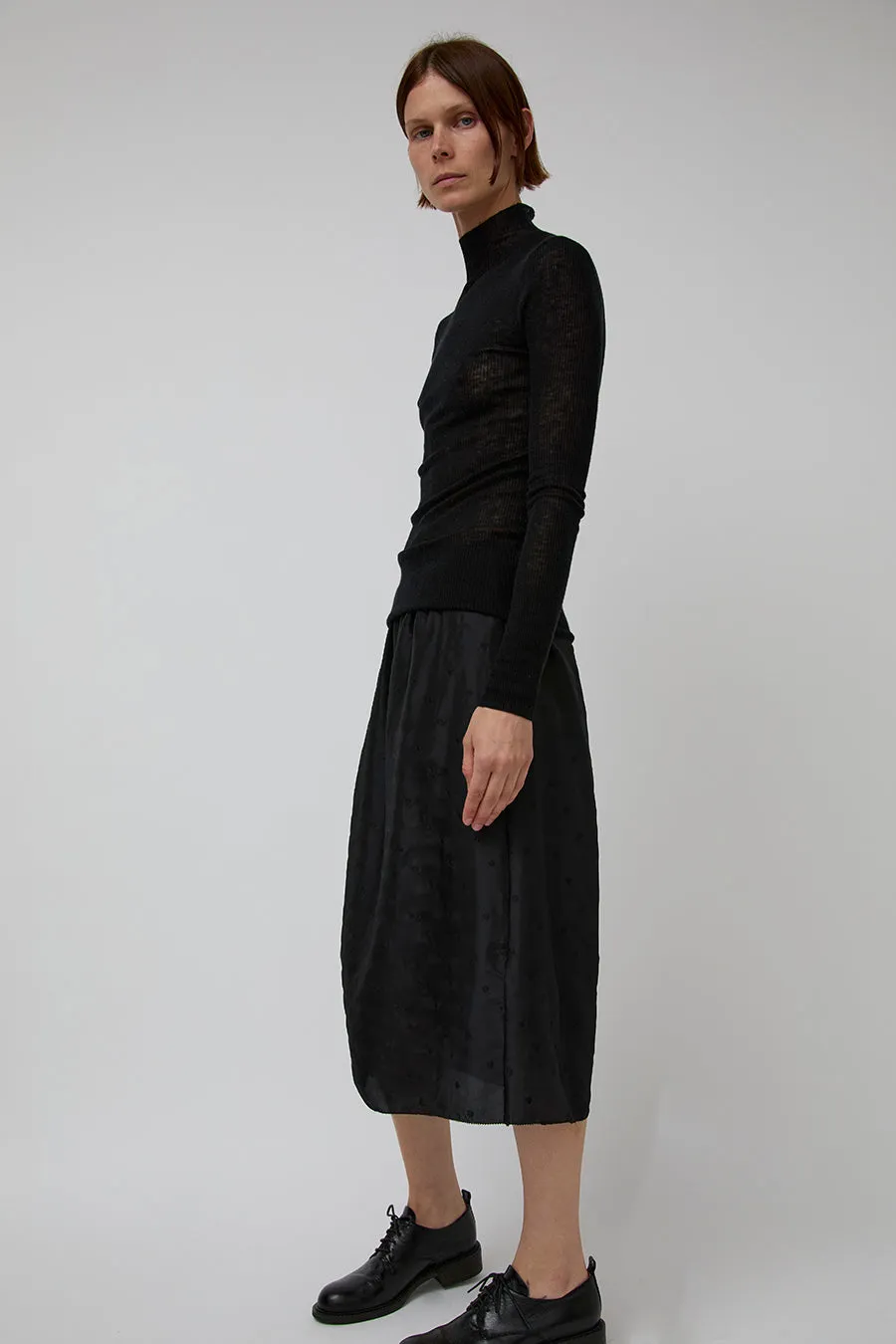6397 Embroidered Slip Skirt in Black sold by No. 6 product image thumbnail 2