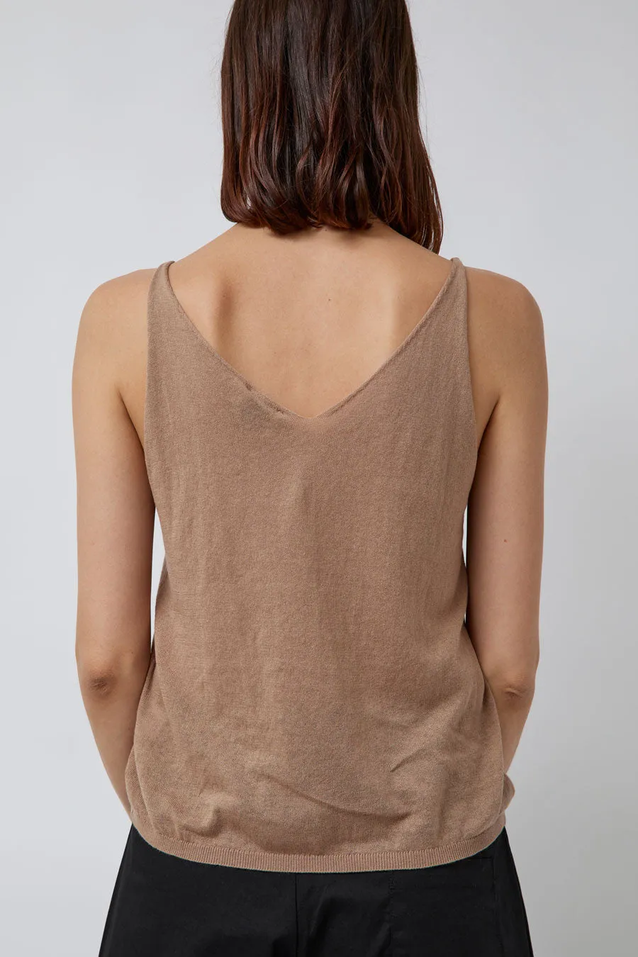 Deiji Studios Rolled Knit Top in Light Brown sold by No. 6 product image thumbnail 4