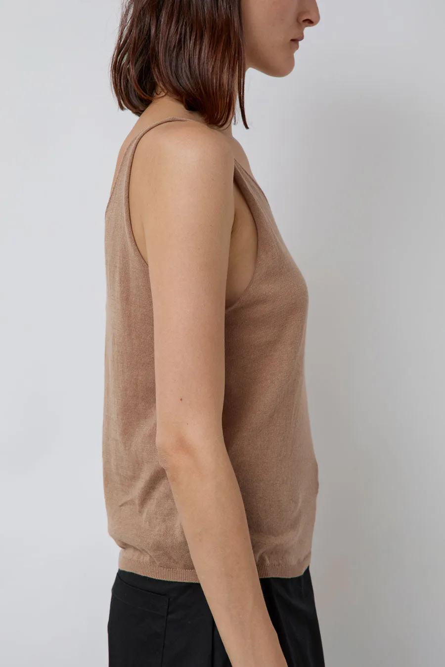 Deiji Studios Rolled Knit Top in Light Brown sold by No. 6 product image thumbnail 5