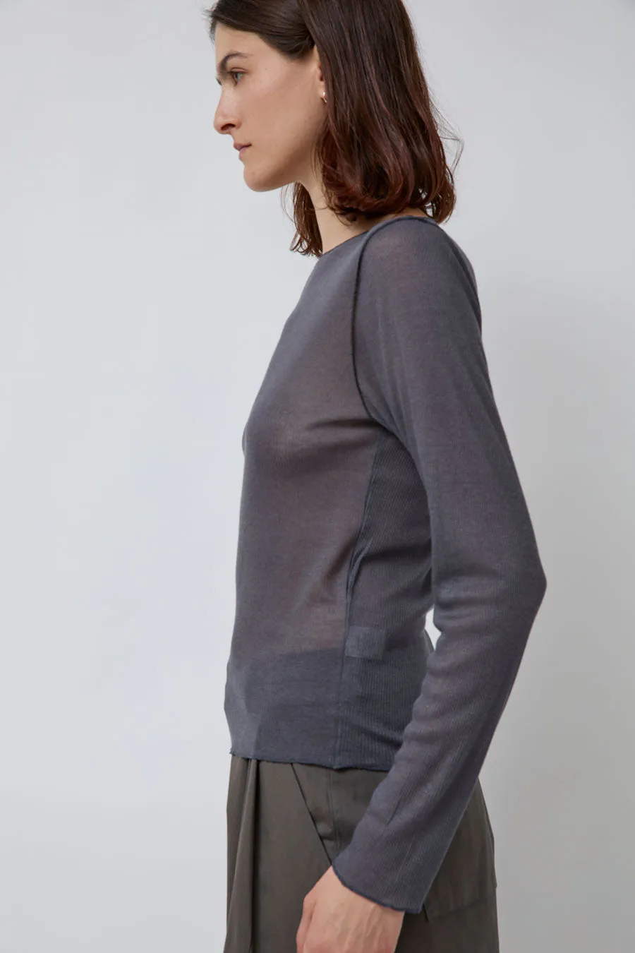 Deiji Studios Knit Long Sleeve in Steel sold by No. 6 product image thumbnail 2