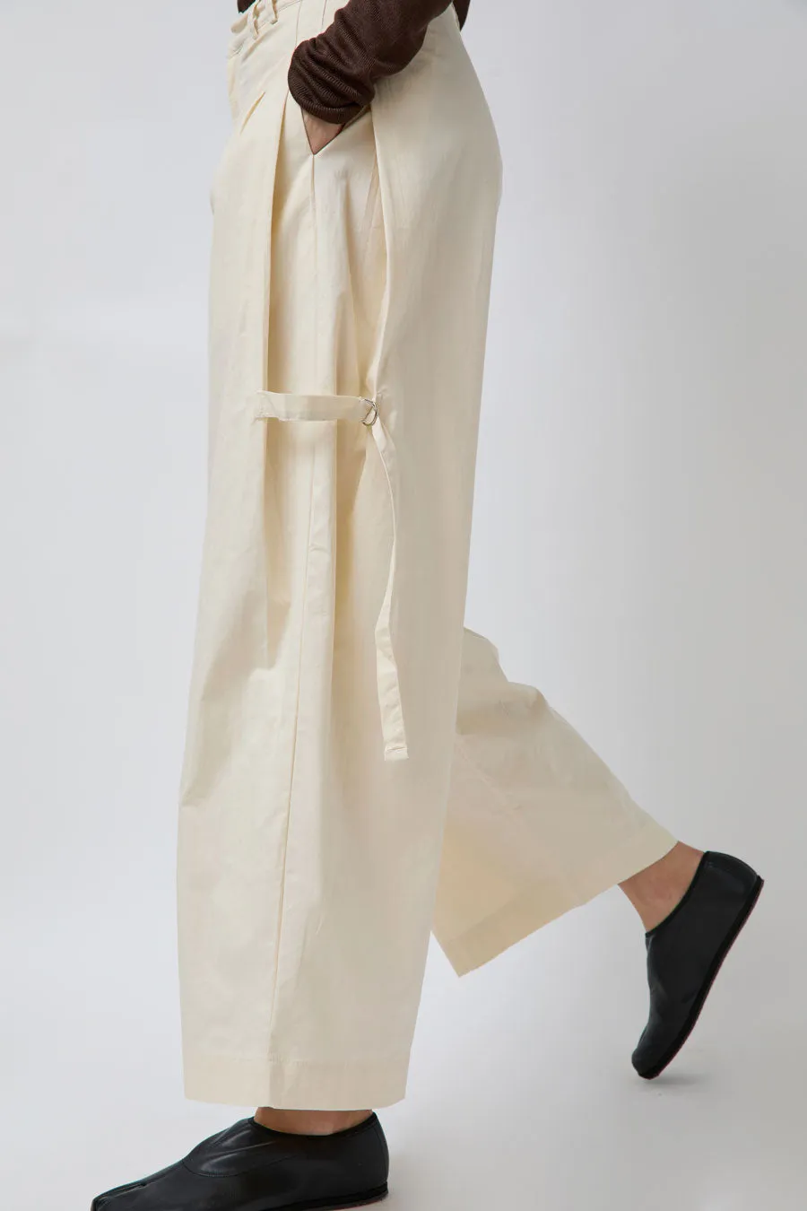 Deiji Studios Tab Pant in Off White sold by No. 6 product image thumbnail 2