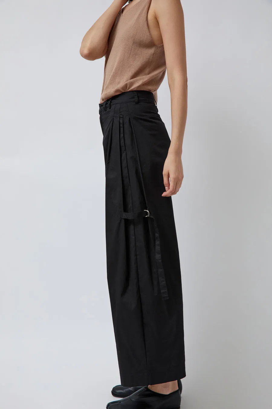 Deiji Studios Tab Pant in Black sold by No. 6 product image thumbnail 4