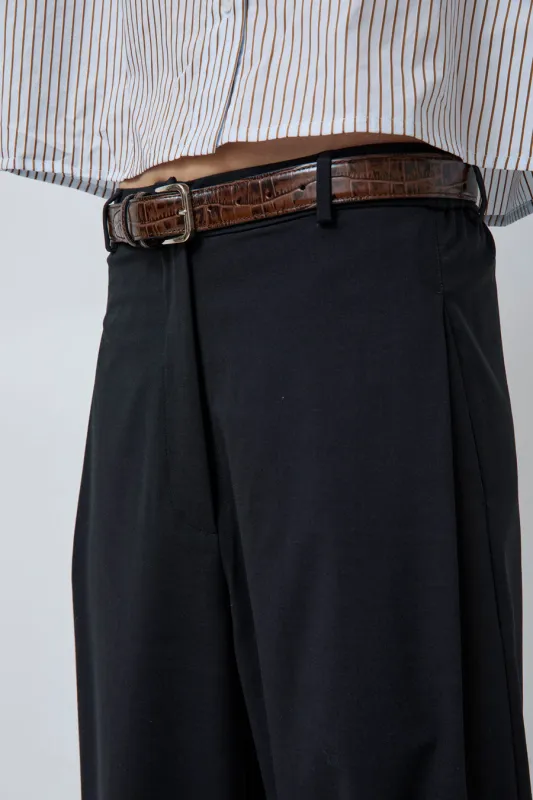 CORDERA Classic Belt in Brown Croc sold by No. 6