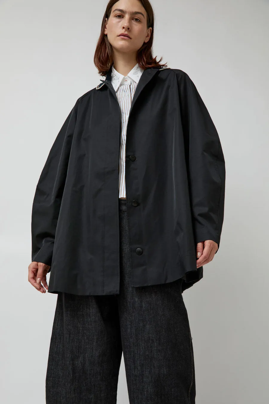 CORDERA Crochet Collar Jacket in Black sold by No. 6