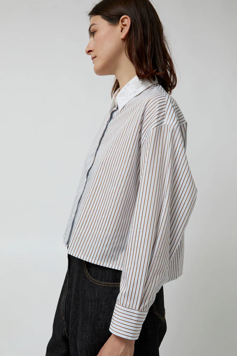 CORDERA Embellished Striped Shirt in Stripe sold by No. 6 product image thumbnail 2