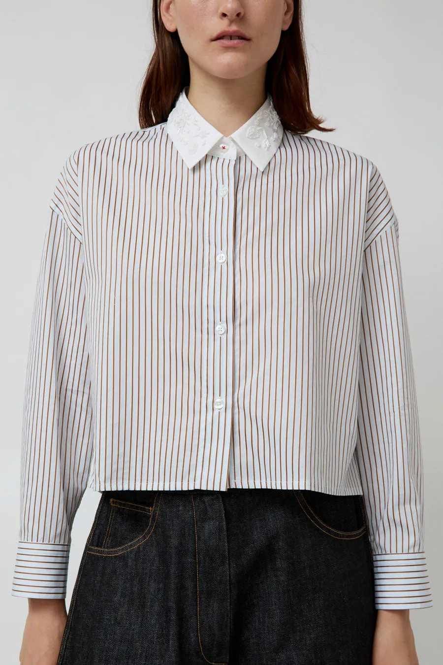 CORDERA Embellished Striped Shirt in Stripe sold by No. 6 product image thumbnail 3