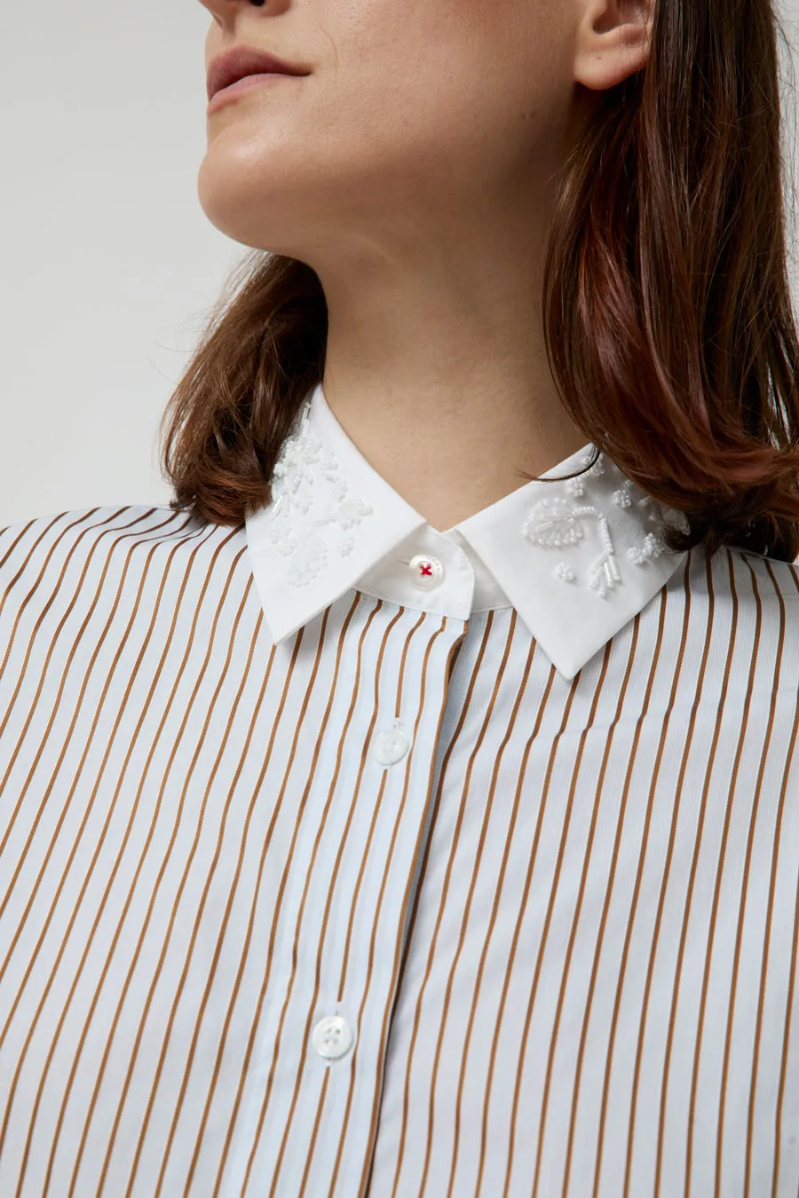 CORDERA Embellished Striped Shirt in Stripe sold by No. 6 product image thumbnail 5