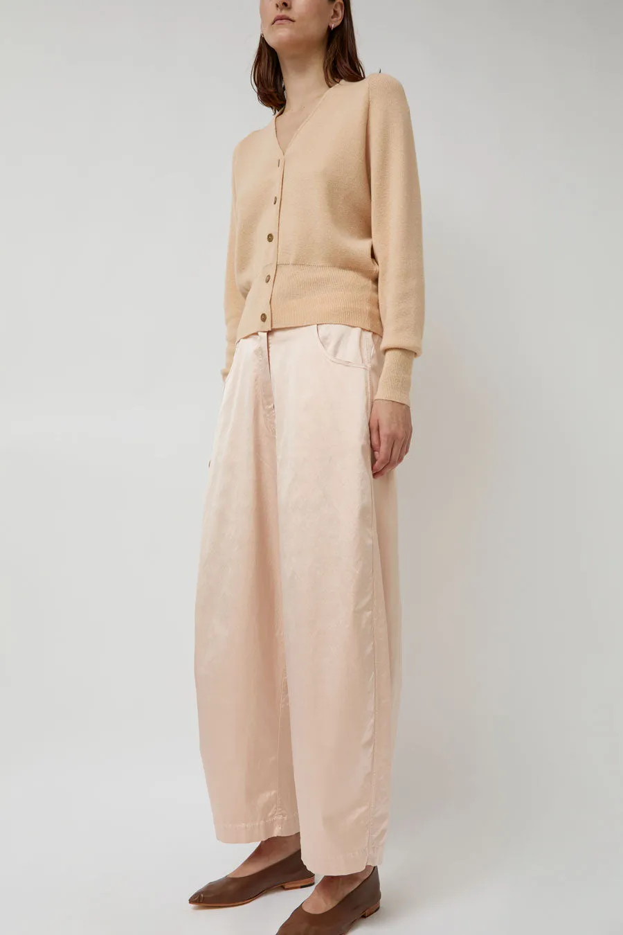 CORDERA Satin Curved Pants in Peach sold by No. 6 product image thumbnail 3