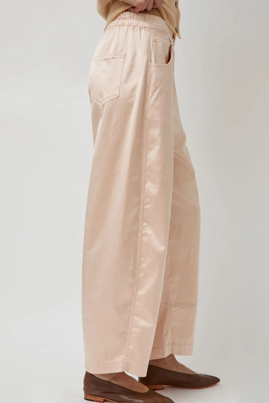 CORDERA Satin Curved Pants in Peach sold by No. 6 product image thumbnail 2