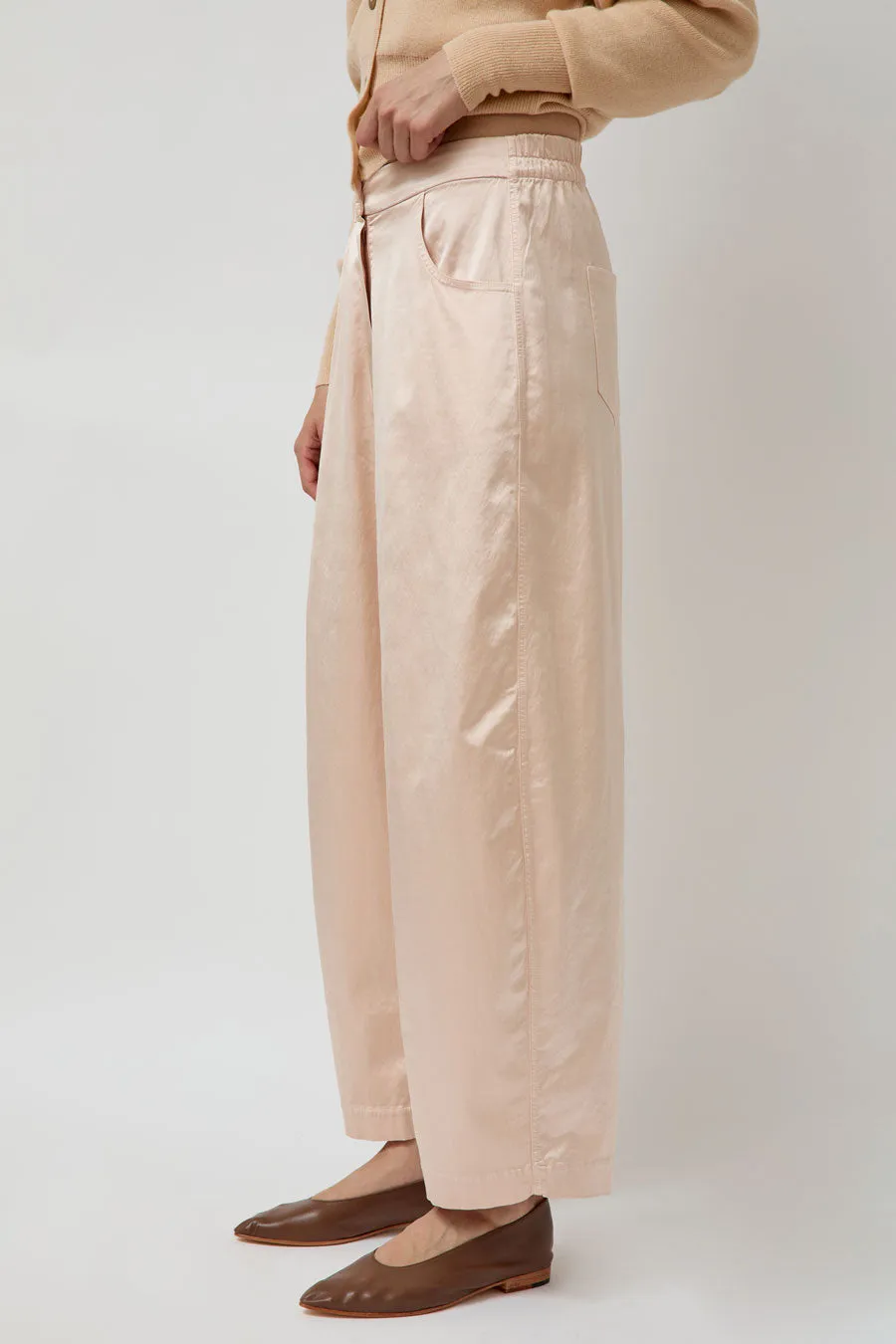 CORDERA Satin Curved Pants in Peach sold by No. 6 product image thumbnail 5