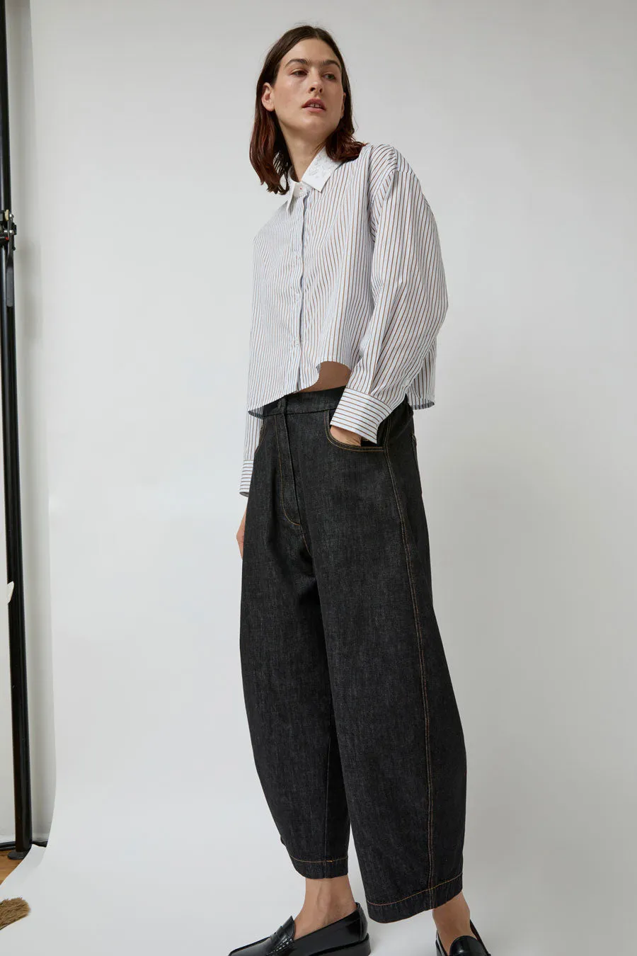 CORDERA Denim Curved Pants in Black sold by No. 6 product image thumbnail 2