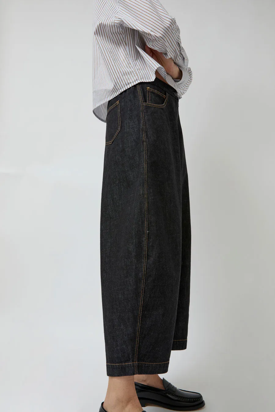 CORDERA Denim Curved Pants in Black sold by No. 6 product image thumbnail 4