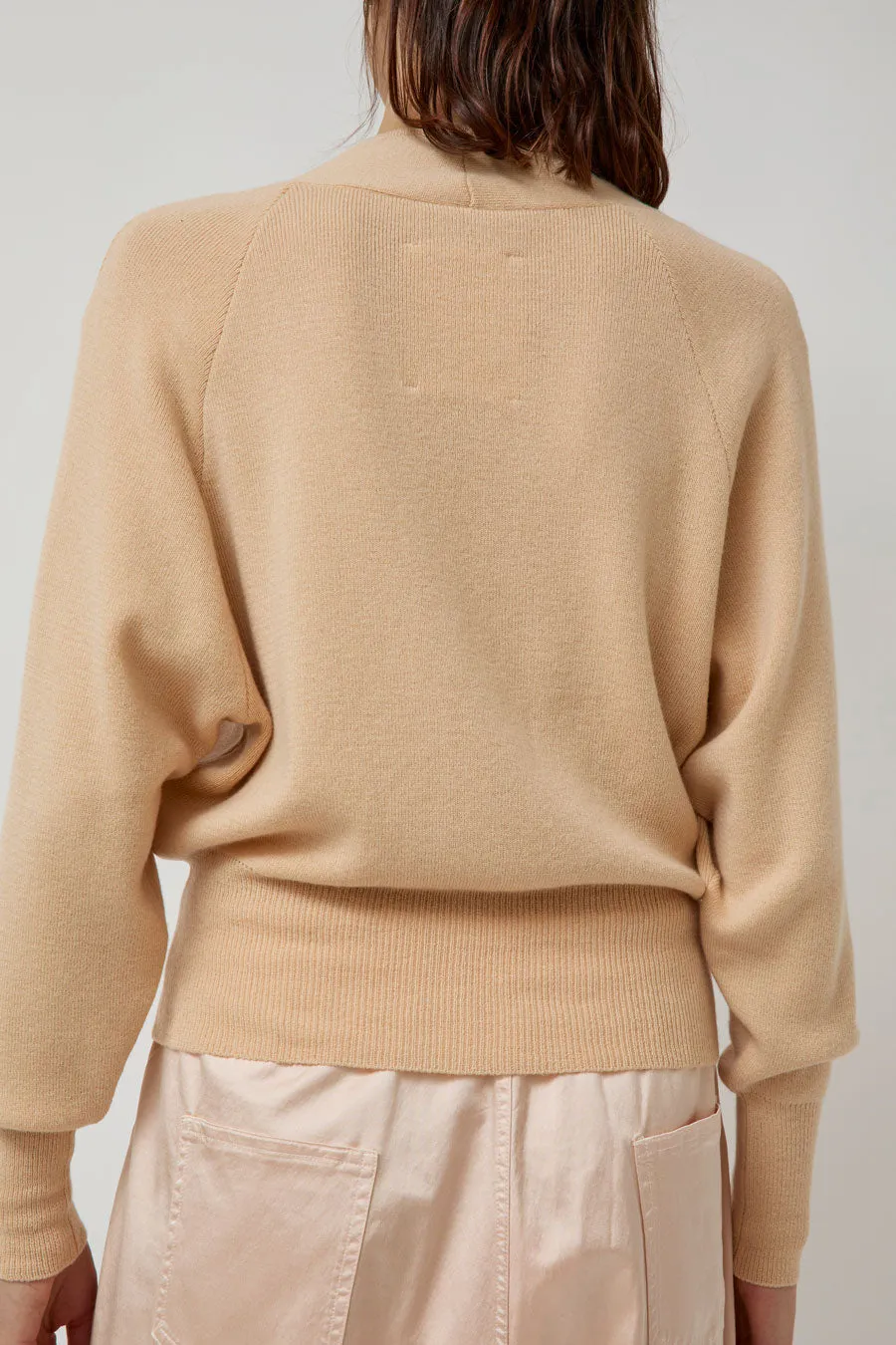 CORDERA Merino and Cashmere Cardigan in Peach sold by No. 6 product image thumbnail 4