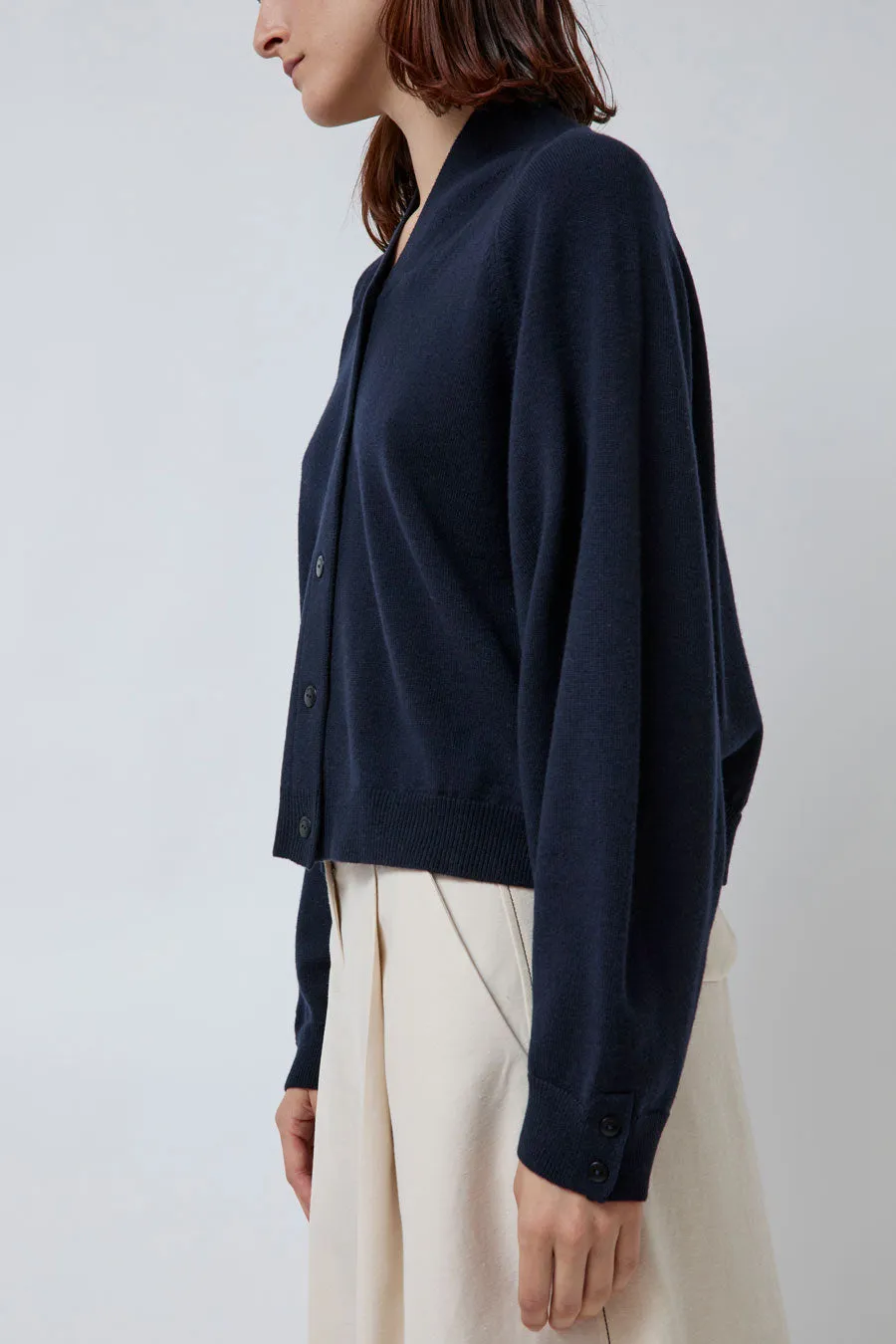 CORDERA Merino Wool Cardigan in Navy sold by No. 6 product image thumbnail 3