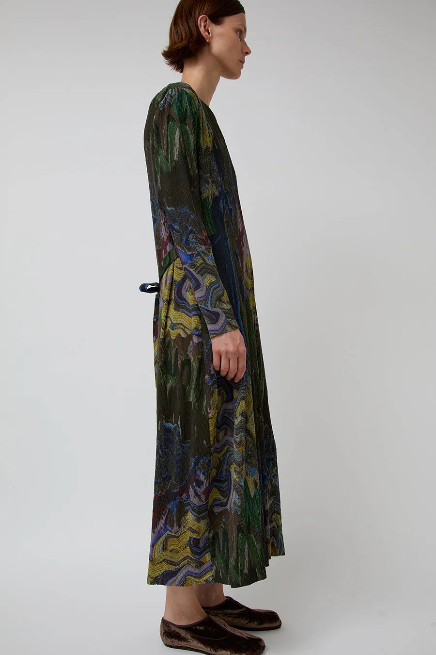 Henrik Vibskov O Dress in Graphic Slopes Dark sold by No. 6 product image thumbnail 3