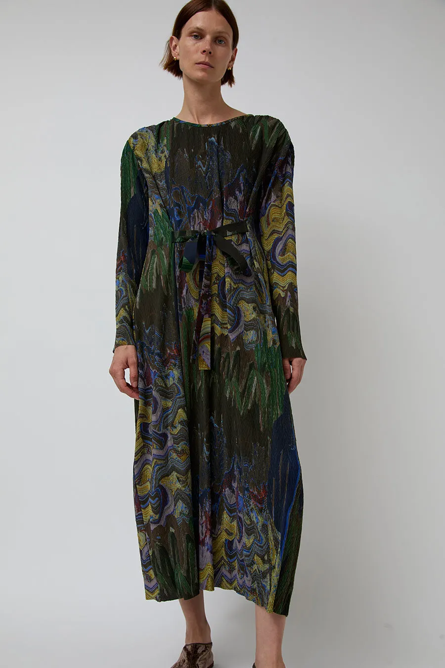 Henrik Vibskov O Dress in Graphic Slopes Dark sold by No. 6