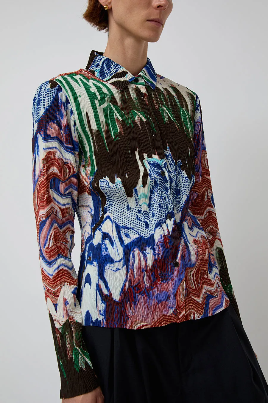 Henrik Vibskov Slope Blouse in Graphic Slopes Light sold by No. 6 product image thumbnail 5
