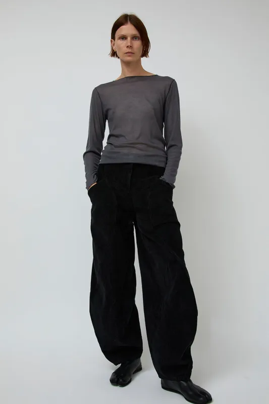 Henrik Vibskov Digi Corduroy Pants in Black sold by No. 6