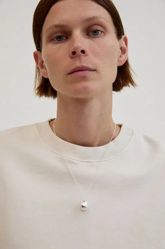 Nina Gordon Drop Necklace in Silver sold by No. 6