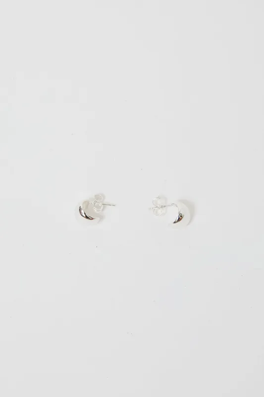 Nina Gordon Fold Hoops in Silver sold by No. 6