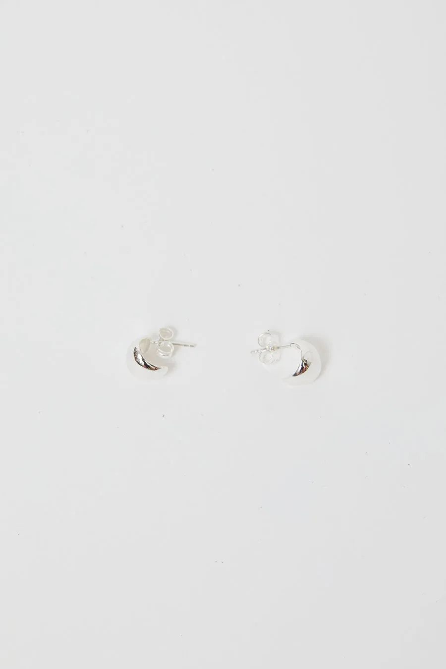 Nina Gordon Fold Hoops in Silver sold by No. 6