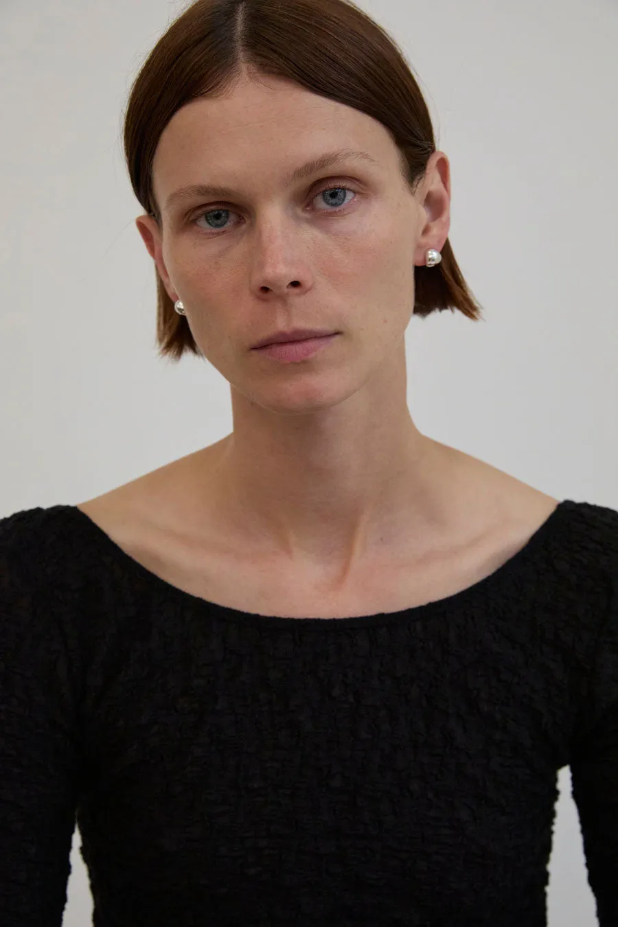 Nina Gordon Fold Hoops in Silver sold by No. 6 product image thumbnail 2