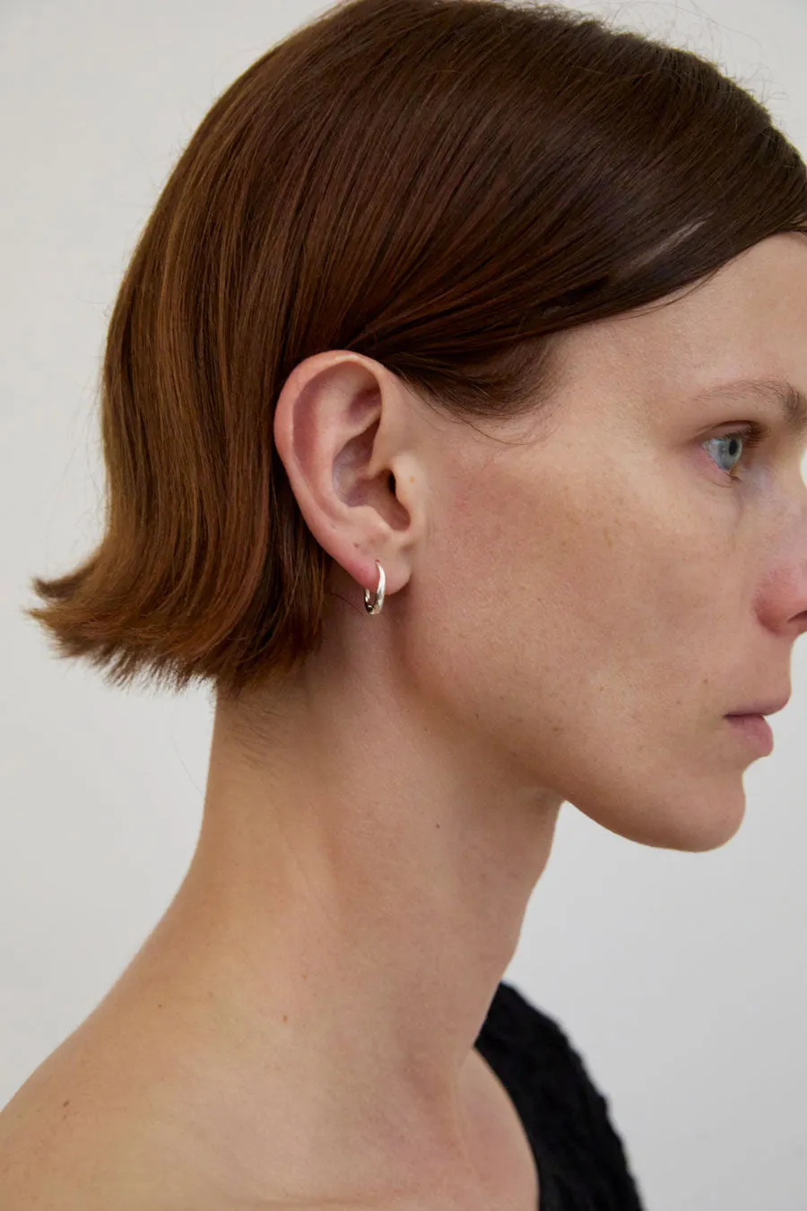 Nina Gordon Ventee Hoops in Silver sold by No. 6 product image thumbnail 3