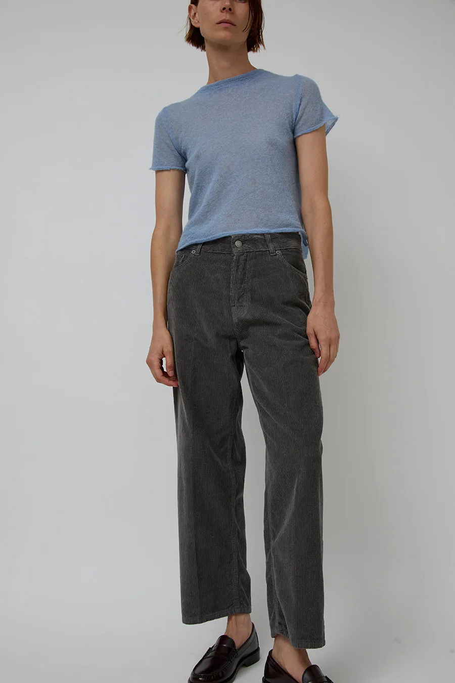 Haikure Betty Velvet Jean in Lead Grey sold by No. 6