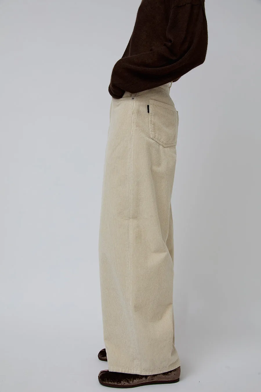 Haikure Bethany Velvet Jean in Ecru sold by No. 6 product image thumbnail 2