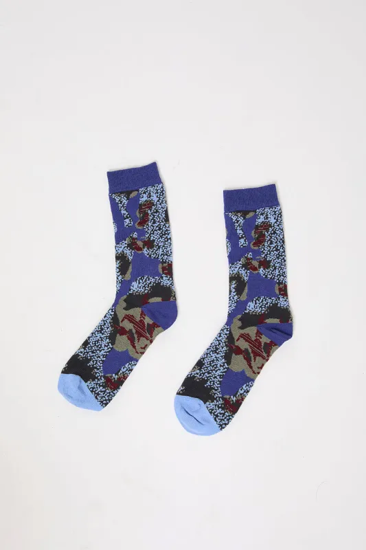 Henrik Vibskov Goats Socks in Goats Purple sold by No. 6