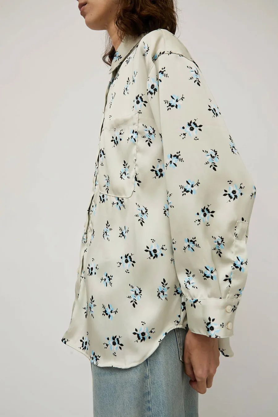 No.6 Lake Shirt in Cream and Blue Ditsy sold by No. 6 product image thumbnail 2