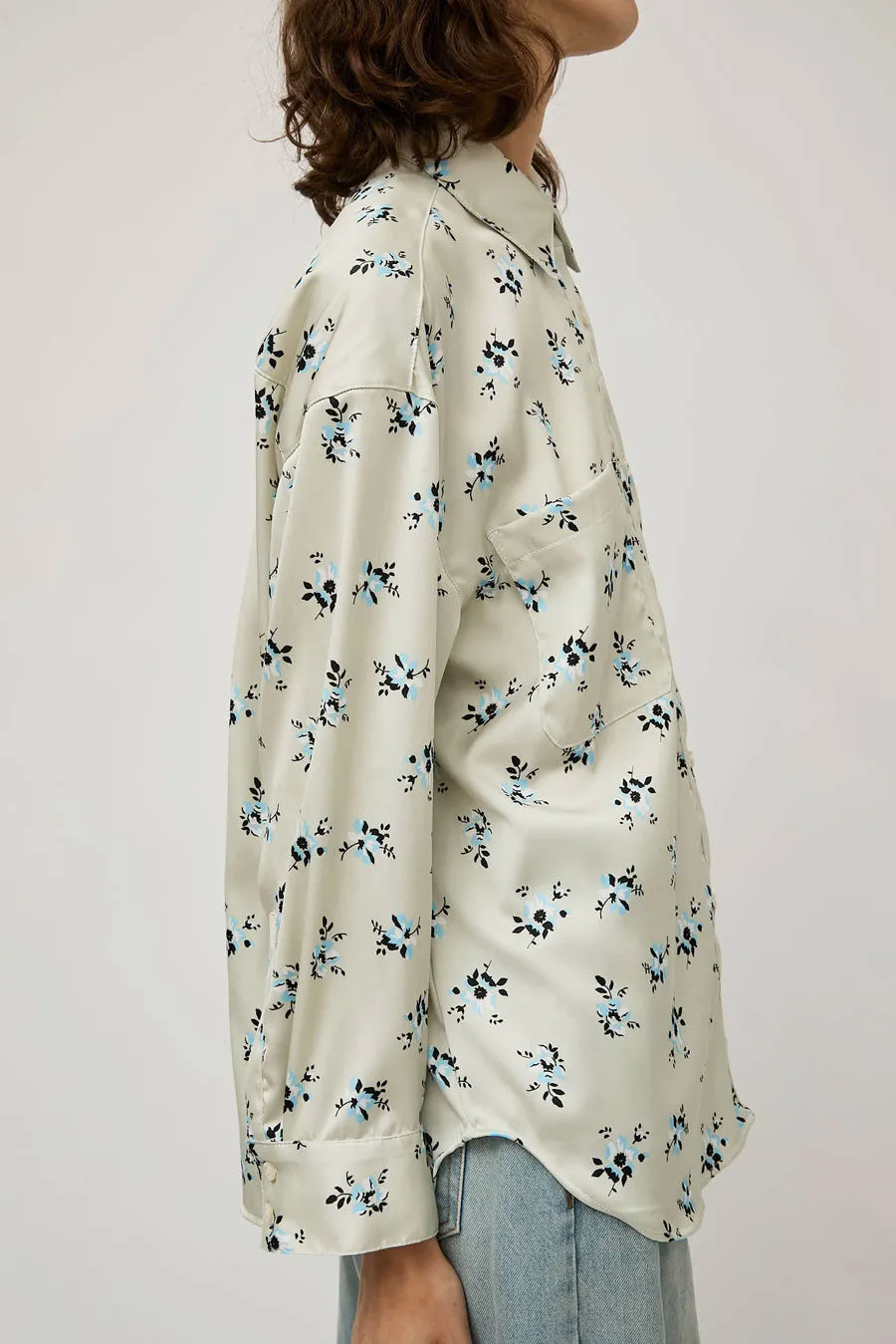No.6 Lake Shirt in Cream and Blue Ditsy sold by No. 6 product image thumbnail 4
