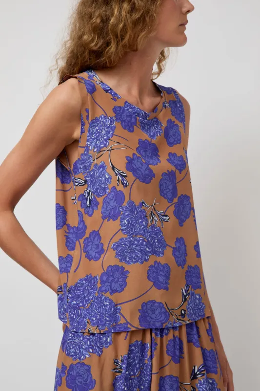 No.6 Danny Tank in Tan and Violet Faux Croix made by No. 6